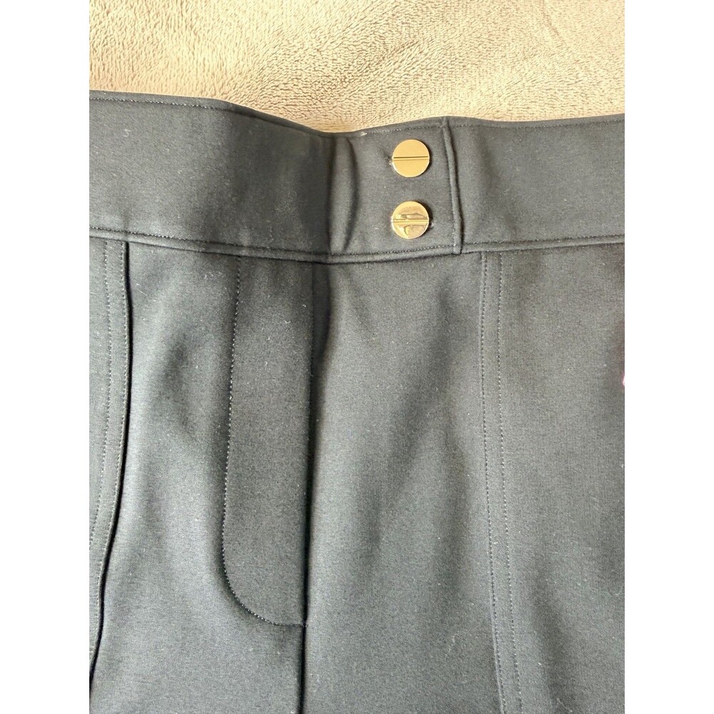 Spanx Women  Classic Black Ponte Button Tab Pocket Shorts Size Medium ,pull on - Picture 7 of 14